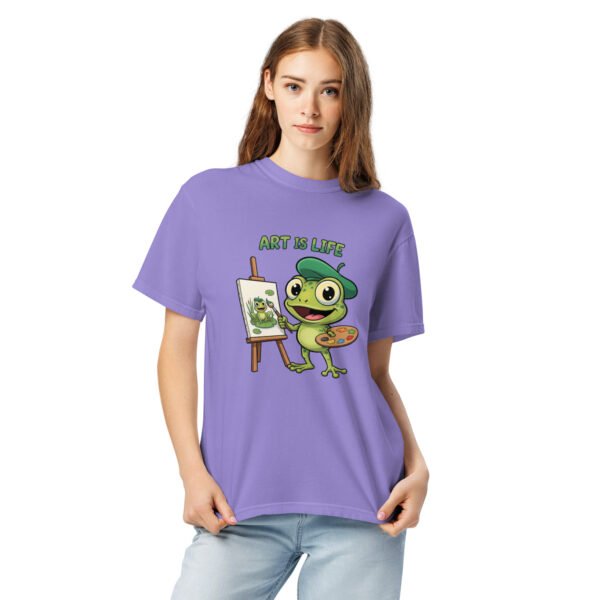 Art is Life: Unisex garment-dyed heavyweight t-shirt - Image 4