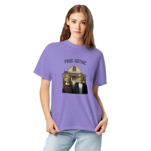 Frog Gothic: Unisex garment-dyed heavyweight t-shirt - Image 4