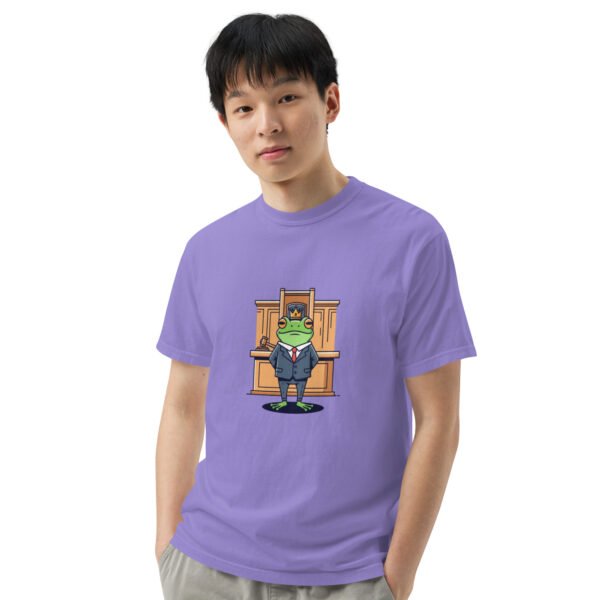 Frog in Law: Unisex garment-dyed heavyweight t-shirt - Image 26