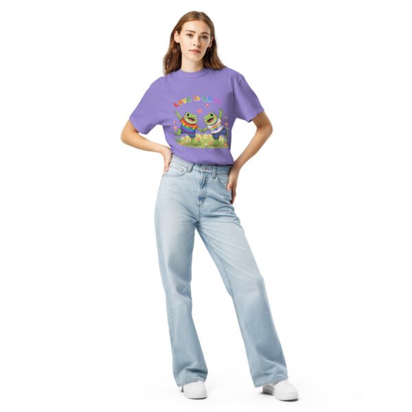 Love is Love1: Unisex garment-dyed heavyweight t-shirt - Image 9