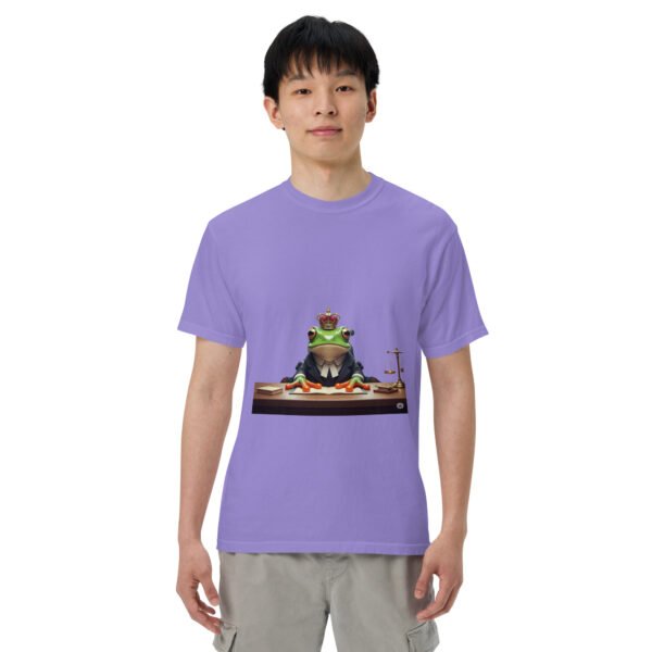 Frog Lawyer: Unisex garment-dyed heavyweight t-shirt - Image 22