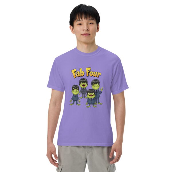 Fab Four Frogs: Unisex garment-dyed heavyweight t-shirt - Image 24