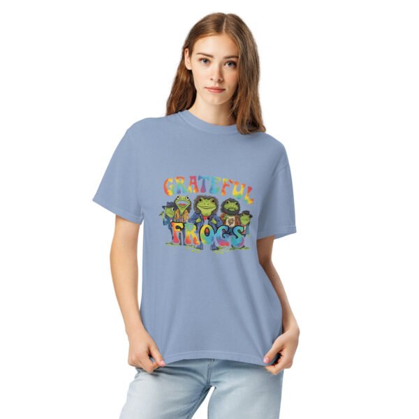 Grateful Frogs: Unisex garment-dyed heavyweight t-shirt - Image 5