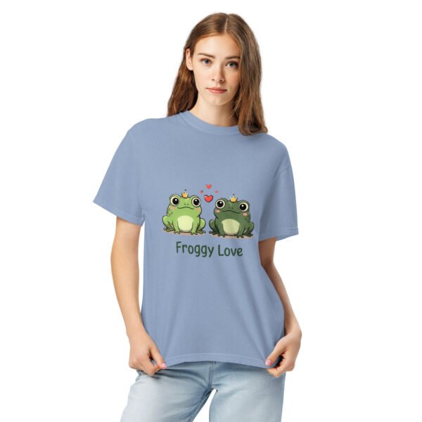 Froggy Love 1: Unisex garment-dyed heavyweight t-shirt - Image 6