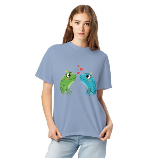 Froggy Love2: Unisex garment-dyed heavyweight t-shirt - Image 6