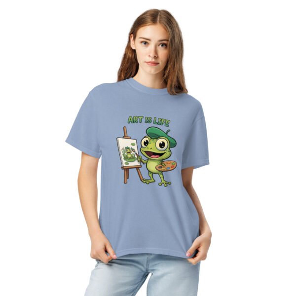Art is Life: Unisex garment-dyed heavyweight t-shirt - Image 6