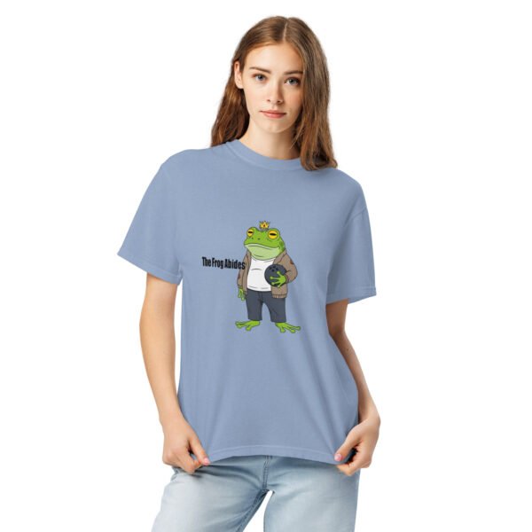 The Frog Abides: Unisex garment-dyed heavyweight t-shirt - Image 6