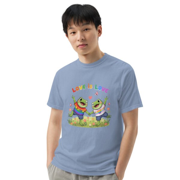 Love is Love1: Unisex garment-dyed heavyweight t-shirt - Image 44