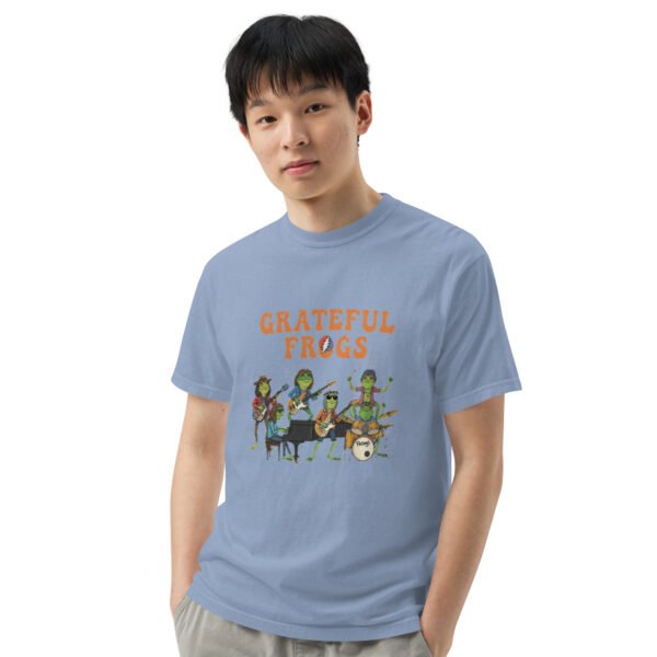 Grateful Frogs3: Unisex garment-dyed heavyweight t-shirt - Image 34