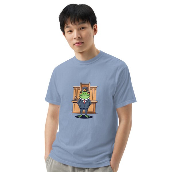 Frog in Law: Unisex garment-dyed heavyweight t-shirt - Image 32