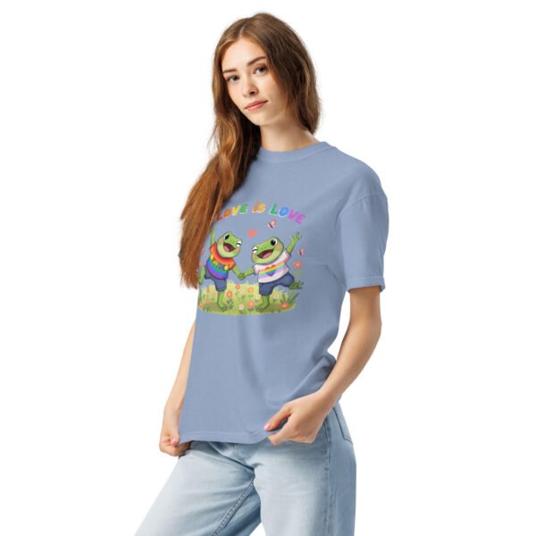 Love is Love1: Unisex garment-dyed heavyweight t-shirt - Image 12