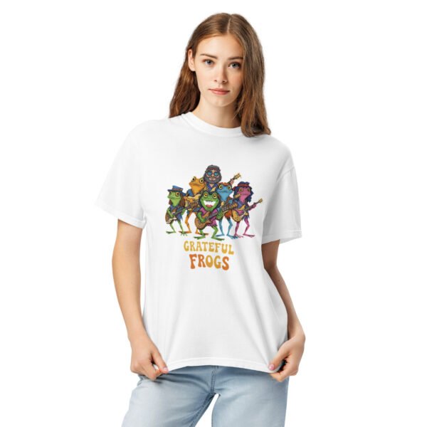 Grateful Frogs2: Unisex garment-dyed heavyweight t-shirt - Image 13
