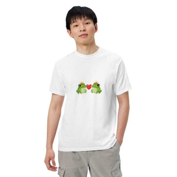 Frogs in Love: Unisex garment-dyed heavyweight t-shirt - Image 51