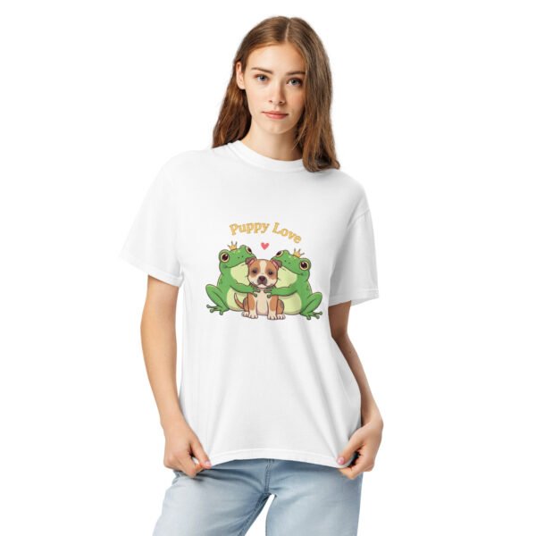 Puppy Love, Pit Bull: Unisex garment-dyed heavyweight t-shirt - Image 13