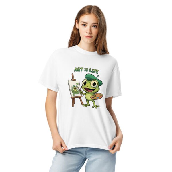 Art is Life: Unisex garment-dyed heavyweight t-shirt - Image 13