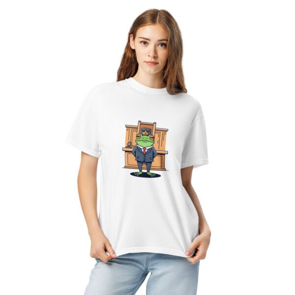 Frog in Law: Unisex garment-dyed heavyweight t-shirt - Image 13