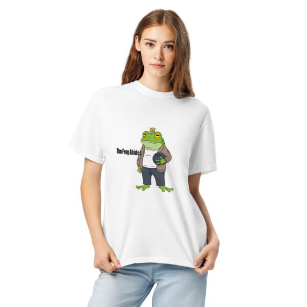 The Frog Abides: Unisex garment-dyed heavyweight t-shirt - Image 12