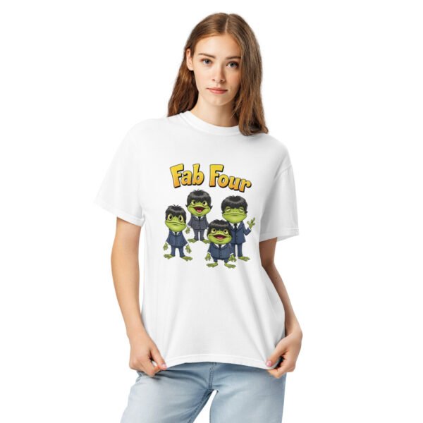 Fab Four Frogs: Unisex garment-dyed heavyweight t-shirt - Image 12