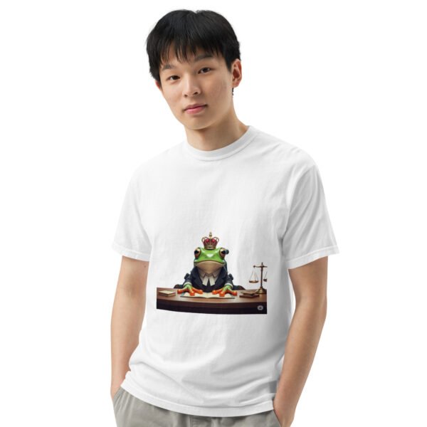 Frog Lawyer: Unisex garment-dyed heavyweight t-shirt - Image 48