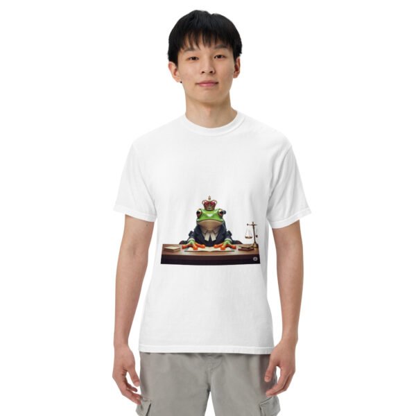 Frog Lawyer: Unisex garment-dyed heavyweight t-shirt - Image 46