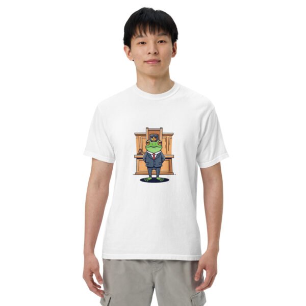 Frog in Law: Unisex garment-dyed heavyweight t-shirt - Image 51