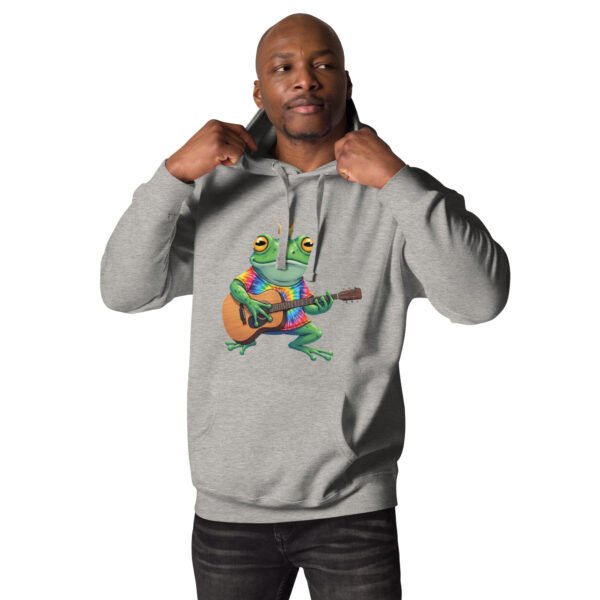 Frog Guitar: Unisex Hoodie - Image 11