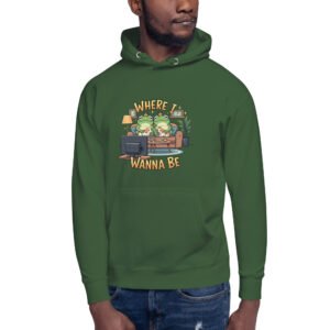 Where I Wanna Be: Unisex Hoodie