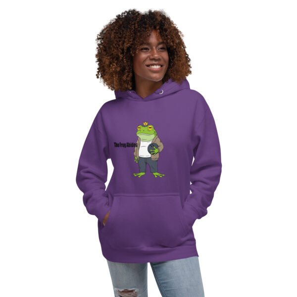 The Frog Abides: Unisex Hoodie - Image 5