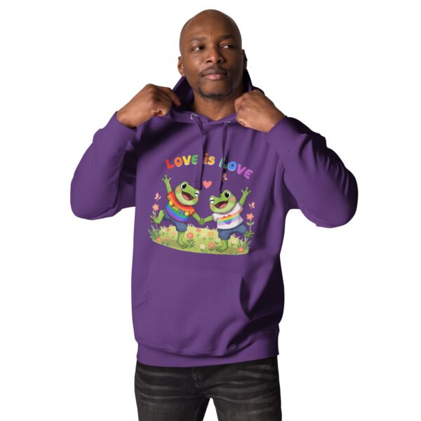 Love is Love: Unisex Hoodie - Image 3