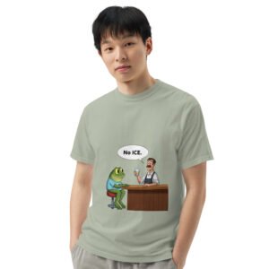 No ICE: Unisex garment-dyed heavyweight t-shirt