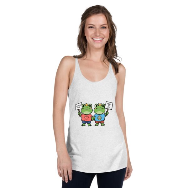 No More War: Women's Racerback Tank - Image 6