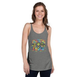 Alternative view of Grateful Frogs: Women's Racerback Tank