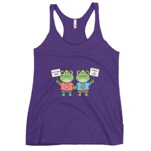 No More War: Women's Racerback Tank