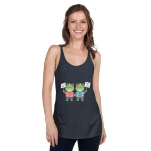 Alternative view of No More War: Women's Racerback Tank