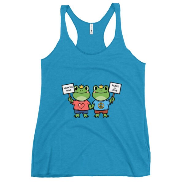 No More War: Women's Racerback Tank - Image 9