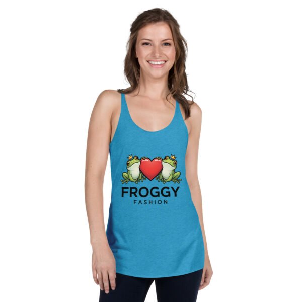 Froggy Fashion: Women's Racerback Tank - Image 7