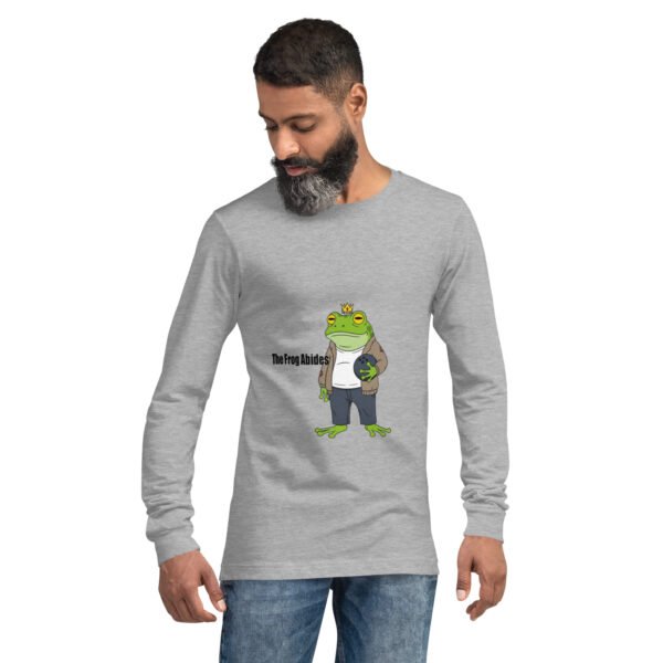 The Frog Abides: Unisex Long Sleeve Tee - Image 6