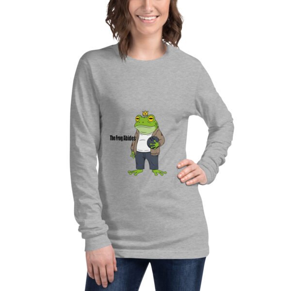 The Frog Abides: Unisex Long Sleeve Tee - Image 7