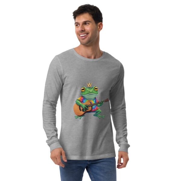 Frog on Guitar: Unisex Long Sleeve Tee - Image 8