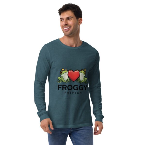 Froggy Fashion: Unisex Long Sleeve Tee - Image 4
