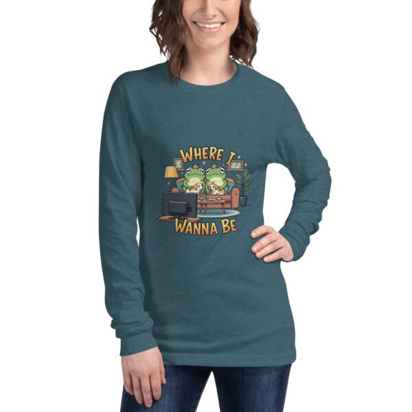Where I Want to Be: Unisex Long Sleeve Tee - Image 2