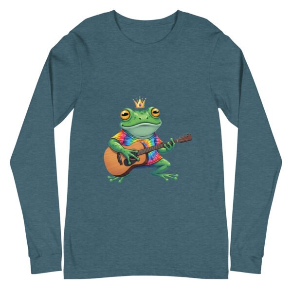Frog on Guitar: Unisex Long Sleeve Tee