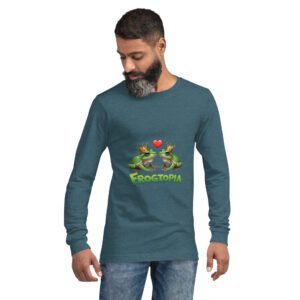 Alternative view of Frogtopia: Unisex Long Sleeve Tee