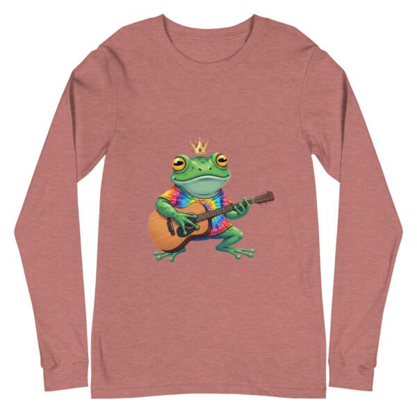 Frog on Guitar: Unisex Long Sleeve Tee - Image 17