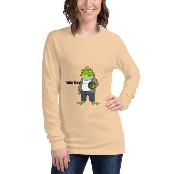 The Frog Abides: Unisex Long Sleeve Tee - Image 9