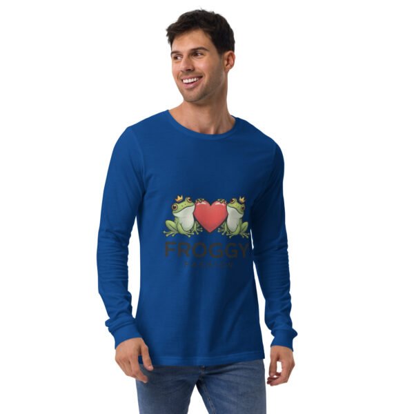 Froggy Fashion: Unisex Long Sleeve Tee - Image 2