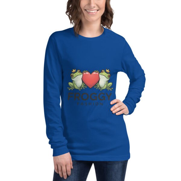 Froggy Fashion: Unisex Long Sleeve Tee - Image 3