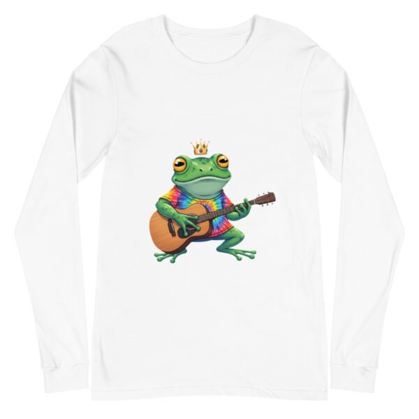 Frog on Guitar: Unisex Long Sleeve Tee - Image 23